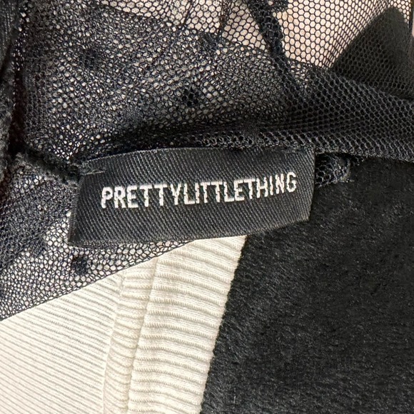 Pretty Little Things Dress SZ 8|black|longsleeve|meshsleeves|midi - Picture 6 of 7